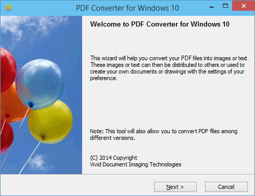 Windows 10 PDF Converter
