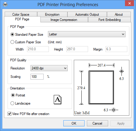 Windows 10 PDF Printer